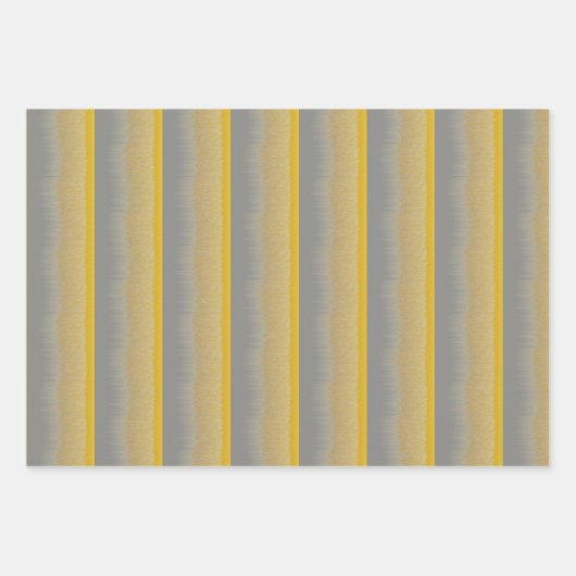 Goud en Zilveren Assemblage Inpakpapier Vel (Voorkant)