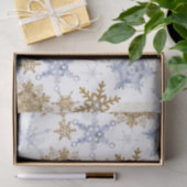 Goud en zilveren Snowflakes Helder Afbeelding Tissuepapier (Geschenk)