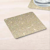 goud- en zilverglitter kartonnen onderzetters (Schuin)