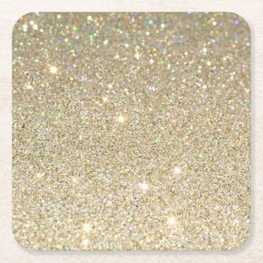 goud- en zilverglitter kartonnen onderzetters (Voorkant)