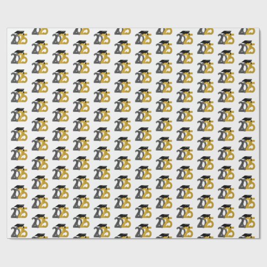 Goud- en zilverklasse van 2025 Afstuderen Cadeaupapier (Vlak)