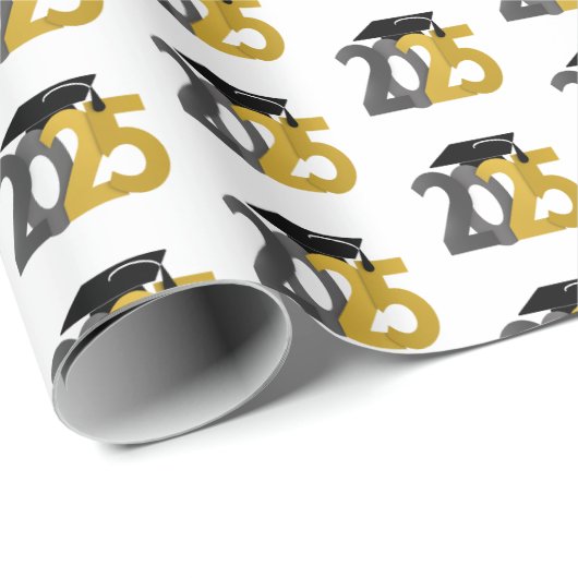Goud- en zilverklasse van 2025 Afstuderen Cadeaupapier (Rol Hoek)