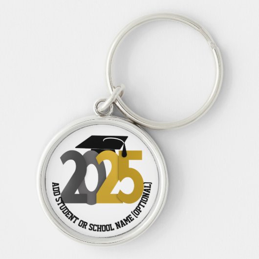 Goud- en zilverklasse van 2025 Afstuderen Sleutelhanger (Voorkant)