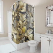 goud- en zilversequenties douchegordijn (In situ)