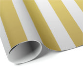 Goud- en zilverstrips cadeaupapier (Rol Hoek)