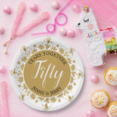 Goud en zwart 50e Jubileum papier Bord (Feest)