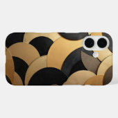 Goud en zwart Abstract geometrisch patroon Case-Mate iPhone Case (Achterkant (horizontaal))