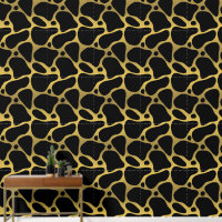 Goud en zwart Abstract Zebra Pattern
