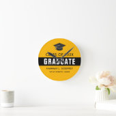 Goud en zwart Afstuderen - Aangepast Ronde Klok (Huis)