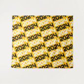 Goud en zwart Afstuderen Achtergrond Wandkleed (Voorkant (horizontaal))