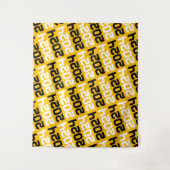 Goud en zwart Afstuderen Achtergrond Wandkleed (Voorkant)