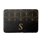 Goud en zwart Art Deco Badmat (Voorkant)