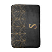 Goud en zwart Art Deco Badmat (Voorkant Verticaal)