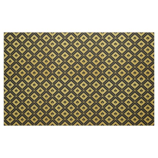 Goud en zwart Art Deco Stof (Fat Quarter)