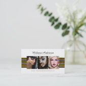 Goud en zwart, artistieke Visitekaartjes (Staand voorkant)