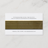 Goud en zwart, artistieke Visitekaartjes (Achterkant)