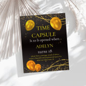 "Goud en zwart Baby Eerste Verjaardag" Poster