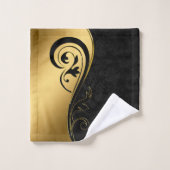 Goud en zwart bad handdoek (Wasdoekje)