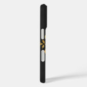 Goud en zwart bloemmotief Case-Mate iPhone case (Achterkant / Rechts)