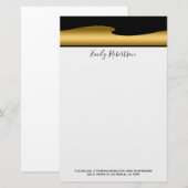 Goud en zwart briefpapier (Voorkant / Achterkant)