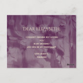 Goud en zwart bruidsmeisje voorstel briefkaart (Achterkant)