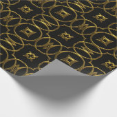 Goud en zwart cadeaupapier (Hoek)