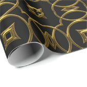 Goud en zwart cadeaupapier (Rol Hoek)