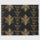 Goud en zwart cadeaupapier (Vlak)