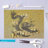 Goud en zwart Chinees papier voor drakenpapier (Craft)