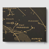 Goud en Zwart Constellatie Bruiloft Gastenboek (Achterkant)