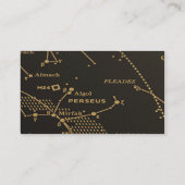 Goud en Zwart Constellatie Bruiloft Plaats Kaarten Plaatskaartje (Achterkant)