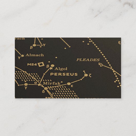 Goud en Zwart Constellatie Bruiloft Plaats Kaarten Plaatskaartje (Achterkant)