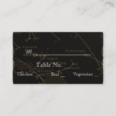 Goud en Zwart Constellatie Bruiloft Plaats Kaarten Plaatskaartje (Voorkant)