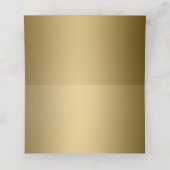 Goud en zwart Damask Plaatskaartje (Binnenkant ongevouwen)