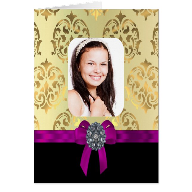 Goud en zwart damast (Voorkant)