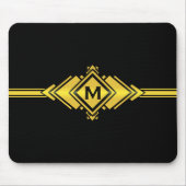 Goud en zwart, deco-gordel muismat (Voorkant)