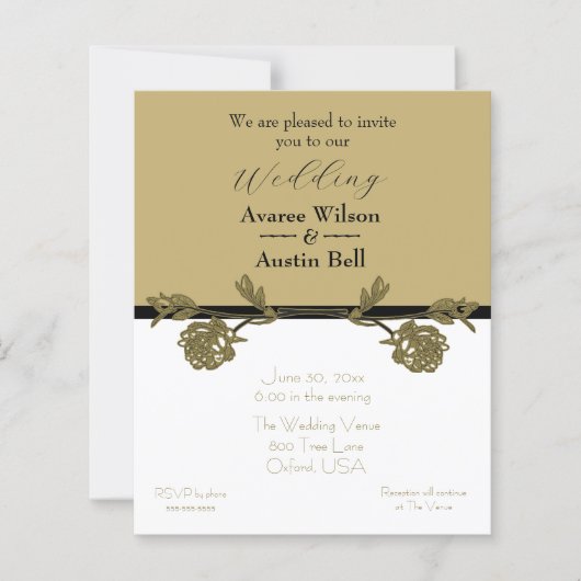 Goud en Zwart Elegant Gouden Verdeler (Voorkant)