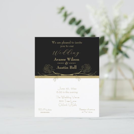 Goud en Zwart Elegant Gouden Verdeler (Staand voorkant)