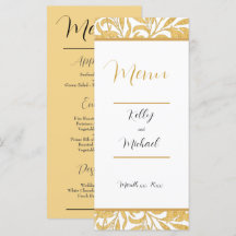 Goud en Zwart Elegant Stijl Bruiloft