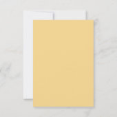 Goud en zwart Elegant Style Wedding Reply RSVP Kaartje (Achterkant)