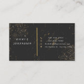 Goud en zwart Elegant Visitekaartje (Achterkant)