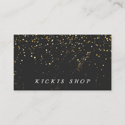 Goud en zwart Elegant Visitekaartje