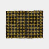 Goud en zwart fleece deken (Voorkant (Horizontaal))