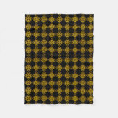 Goud en zwart fleece deken (Voorkant)