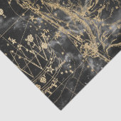 Goud en zwart Galaxy Star Map Series Design 6 Tissuepapier (Detail)