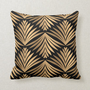  Goud en Zwart Gatsby Retro Art Deco Kussen