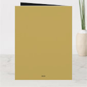 Goud en Zwart Gelukkig Ramadan Kareem 2024 Kaart (Achterkant)