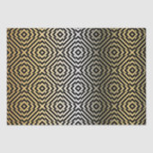 Goud en zwart geometrisch model voor kunst tissuepapier (Voorkant)