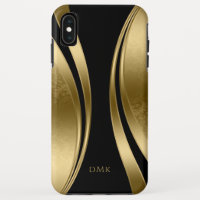 Goud en zwart geometrisch ontwerp