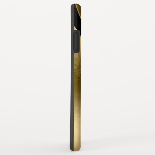 Goud en zwart geometrisch ontwerp Case-Mate iPhone case (Achterkant/rechts)